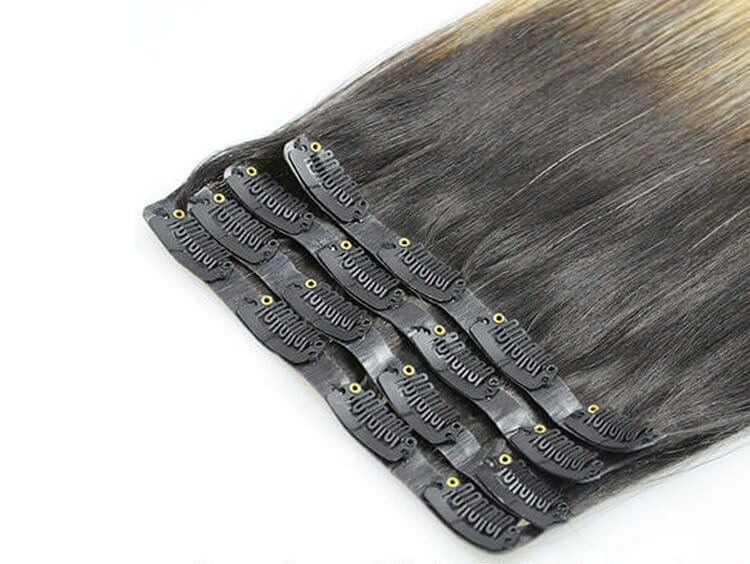 pu clip in hair extensions