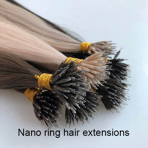 Nano ring hair extensions
