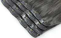 PU clip in hair extensions