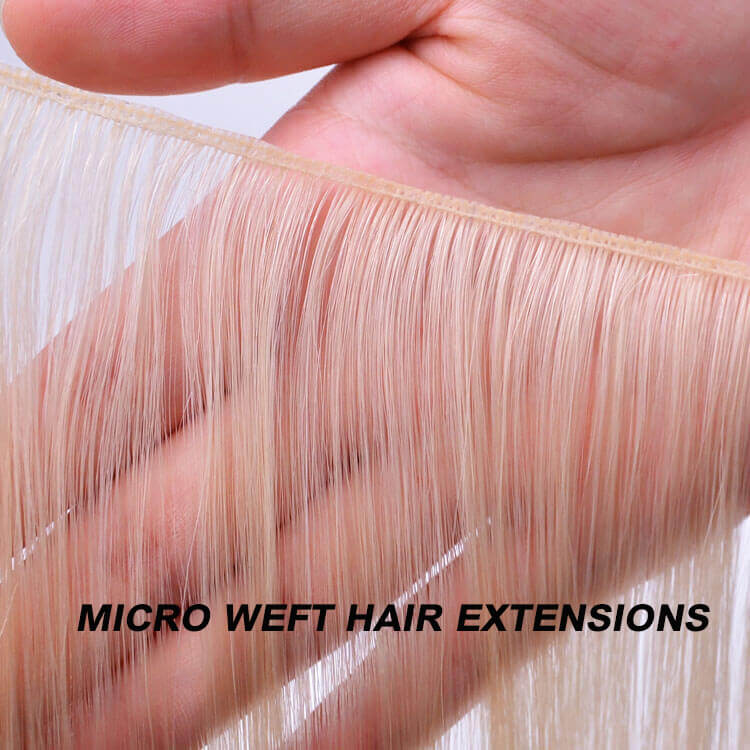 micro weft hair extensions