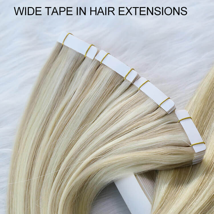wide tape in hair extensions