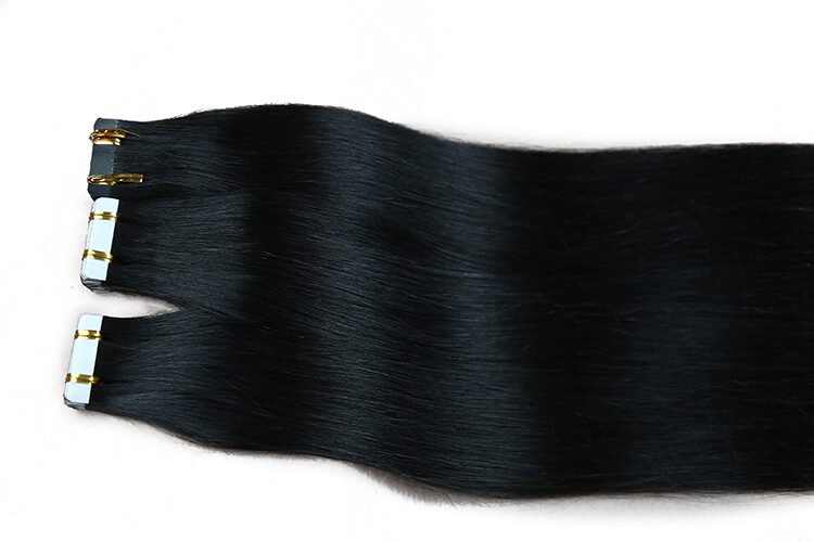TAPE IN HAIR EXTENSIONS JET BLACK